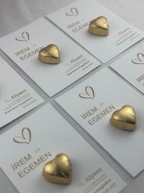 Resim Kalpli Çikolata Kartı - Söz ve Nişan Hediyelikleri 