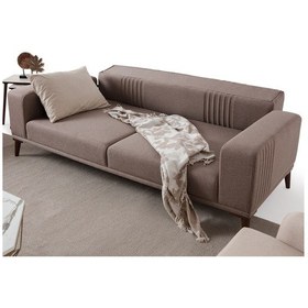 Resim Regnar 3+3+1 Koltuk Takımı Kahverengi + Sütlü Kahve Kahverengi + Sütlü Kahve 