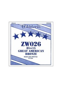 Resim D'addario Zw026 Tek Akustik Gitar Teli 26 