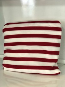 Resim ERİM TUNİNG Zebra Desen Servis Kılıfı Çizgili Model Kırmızı,beyaz Renk 