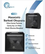 Resim RİOPOS Rp-3400 Masa Üstü Barkod Okuyucu (scanner) 2d Omni 