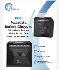 Resim RİOPOS Rp-3400 Masa Üstü Barkod Okuyucu (scanner) 2d Omni 