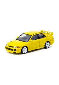 Resim Tarmac Works 1/64 Mitsubishi Lancer Gsr Evolution Iıı Yellow With Tarmac Cards 