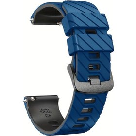 Resim Gaojunshop01 Huawei Gt5 Pro Garmin 265 Suunto 22mm Deri Görünümlü Spor Silikon Bileklik 