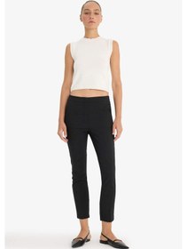 Resim Defacto Carrot Fit Çift Cepli Yüksek Bel Dar Paça Standart Boy Twill Pantolon F9763ax25wnbk81 Siyah 