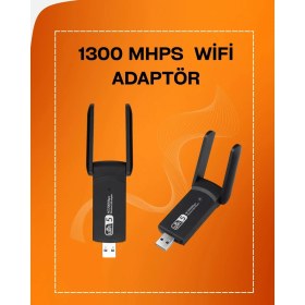 Resim Renas Store Tak-Çalıştır Özellikli Çift Bant Wifi Adaptör - 1200 Mbps 