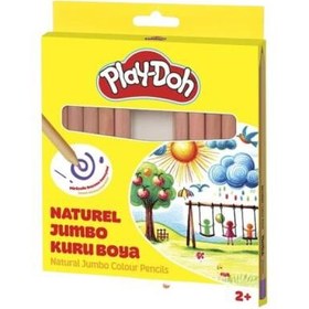 Resim Play Doh Naturel Üçgen Jumbo Kuru Boya 12 Renk 