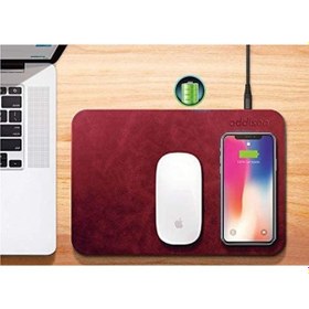 Resim Addison Wmp-15 28.5X19.5X0.5 Cm Kırmızı Kablosuz Şarj+Mouse Pad 
