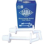 Resim Gama Klozet Kapağı Montaj Vidası Plastik Alttan 