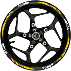 Resim Honda Beyaz Yazılı Turuncu Reflektif Pençe Şeritli 002 