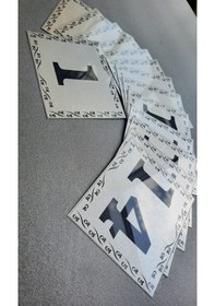 Resim Kapı Numarası 10x12 Cm Kendinden Yapışkanlı No:1 Den 14’E 