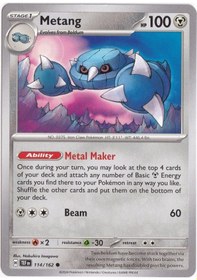 Resim Metang 114/162 - Temporal Forces - Pokemon Kartı Mint 