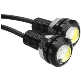 Resim Kartal Göz Led Ayna Altı Led Eagle Eye Civatalı Beyaz 18Mm -2Adet 
