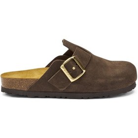 Resim Terlik Kadın 17d5 Frau Velour-s T.moro Dark Brown Koyu Kahverengi 