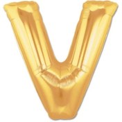 Resim Eco Lounge Altın Sarısı Folyo Harf Balon 1 Metre 