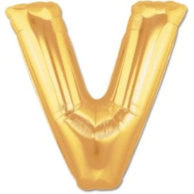 Resim Eco Lounge Altın Sarısı Folyo Harf Balon 1 Metre 