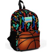 Resim Coral High Kids Siyah Basketbol Toplu Iki Bölmeli Yuva Sırt Çantası 23345 