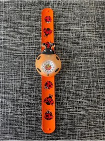 Resim RoseRoi Uğur Böceği Figürlü Saat Pat Pat Işıklı Çocuk Kol Saati 