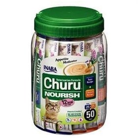 Resim Inaba Ciao Churu Cream Tuna ve Tavuklu Besleyici Kedi Ödül Kreması 50 x 14 Gr 