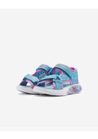 Resim Skechers Mermaıd Dreams Sandal Küçük Kız Çocuk Mavi Işıklı Sandalet 303111n Blmt Mavi 