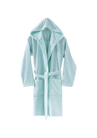 Resim Menderes Home Cotton Collection Bukle Large Kapşonlu Bornoz Düz Mint 