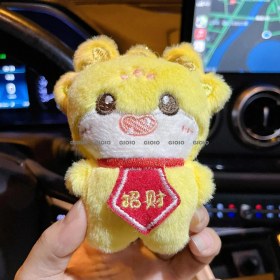 Resim Silver1 Yeni Iyi Şanslar Maskot Peluş Bebek Kolye Sevimli Küçük Ejderha Karikatür Bebek Çanta Çekicilik Anahtarlık Küçük Kolye (Yurt Dışından) 