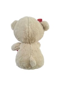 Resim Sevimli Kalpli Ayıcık 30 Cm Uyku Arkadaşı Bej 