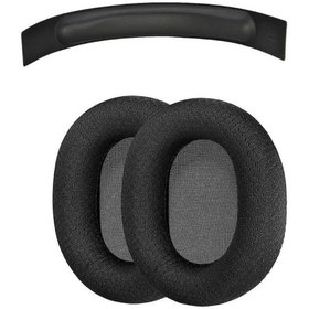 Resim Steelseries Arctis 1 Uyumlu Kumaş Kulaklık Pedi ve Deri Kafa Koruma Bandı 