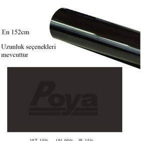 Resim Koyu Siyah Cam Filmi 152Cm X 4M - Dark Black %15 