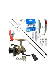 Resim Okuma Outrax 3000 244cm 15-40gr Okuma Wave Power Rapala Maket Balık Spin Olta Takımı Seti 