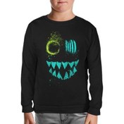 Resim Lordd T-Shirt Maske - Monster Siyah Çocuk Sweatshirt 