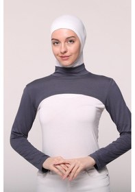 Resim Balıkçı Yakalı Boyunluklu Kolluk Füme Çok Renkli 