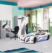 Resim Formula Çocuk Odası Takımı, Mercedes Arabalı Yatak, Dolap, Masa (444557429) Beyaz 
