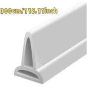 Resim Dashanshop 1 Adet 118.11 İnç Katlanır Banyo Bariyeri, Duş Ve Tuvalet Geçiş Şeridi 3m Beyaz 