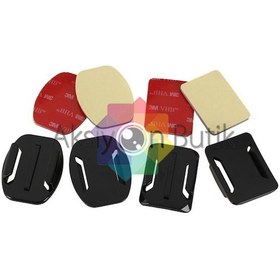 Resim Sjcam Sj4000 Sj5000 M10 M20 - 2 Düz 2 Eğimli Bağlantı Aparatı 