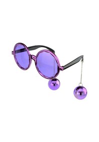 Resim Himarry Disko Toplu Küpeli Parti Gözlüğü Mor Renk 15x16 Cm 