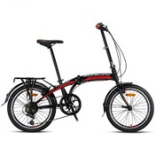 Resim Kron Fold 3.0 20 V Katlanır Bisiklet (Siyah Kırmızı Beyaz) 