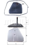 Resim MAHLE HX164D1 Sanzuman Filtresi Volkswagen Phaeton 3.0 A4 2.0Tfsi 09L325429 (WK382391) 
