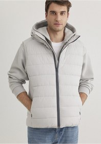 Resim Mavi - Mavi Jeans Detaylı Kapüşonlu Gri Yelek 0110554-70074 Gri 