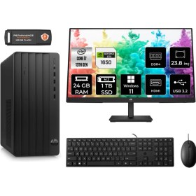 Resim Hp Pro Tower 290 G9 Intel Core I7 13700 24GB 1tb SSD GTX1650/4GB 23.8" Fhd Monitör W11P 8T2X2ES Masaüstü Bilgisayar & Per4 USB Bellek 8T2X2ESMNT4423 