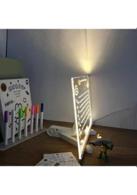 Resim Led Aydınlatmalı Yazı Ve Çizim Tahtası - Büyük Boy 30x20 Cm Çok Renkli 