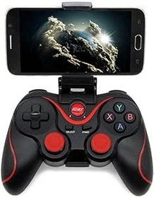 Resim T3 Wireless Kablosuz Oyun Kolu Bluetooth Joystick Gamepad PC Telefon iOS Android TV Akıllı Tv Box 