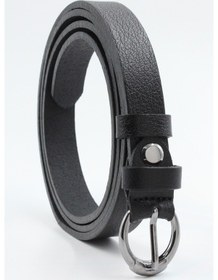 Resim %100 Deri Bayan Kemer 2 Cm Kavisli Toka Çok Renkli 