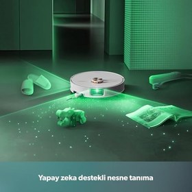 Resim Homend Alex 50 Pro Ulticlean AI Destekli Akıllı Robot Süpürge 28000 Pa Emiş Güçlü Beyaz 