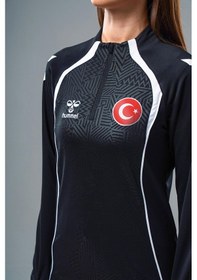 Resim Hummel Target Milli Takım Antrenman Eşofman Üstü Siyah 