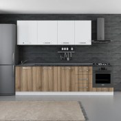 Resim Minar 280 cm Mutfak Dolabı Beyaz Dore 280-D3 