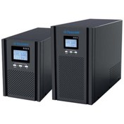 Resim TESCOM 1kva Teos 101 Onlıne 1/1f Lcd Ekran Tower Ups 2x 12v 7amper 