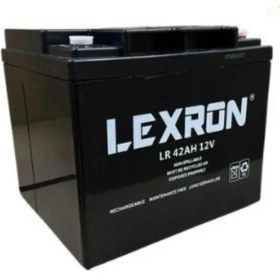 Resim Lexron 12 Volt 42AH Amper Solar Sistem ve Elektrikli Araç Jel Akü 