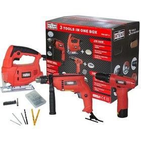 Resim Attlas Eco Li Trio 500W Matkap + 400W Dekupaj + 12V Li-Ion Vidalama 3’lü Set - A0602025 