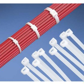 Resim Kablo Bağı Plastik Cırt Kelepçe 4.8X300 Mm 30Cm Beyaz 100 Adet 